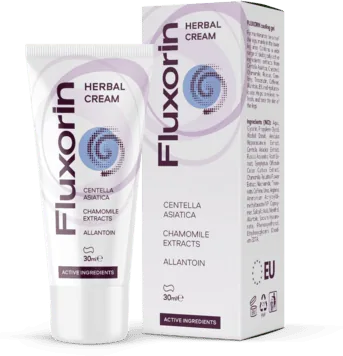 Fluxorin Herbal Cream 30 ml v tubi in škatli
